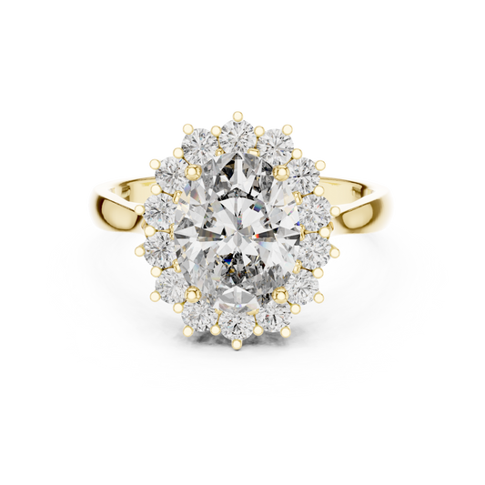Royal Oval Halo Ring