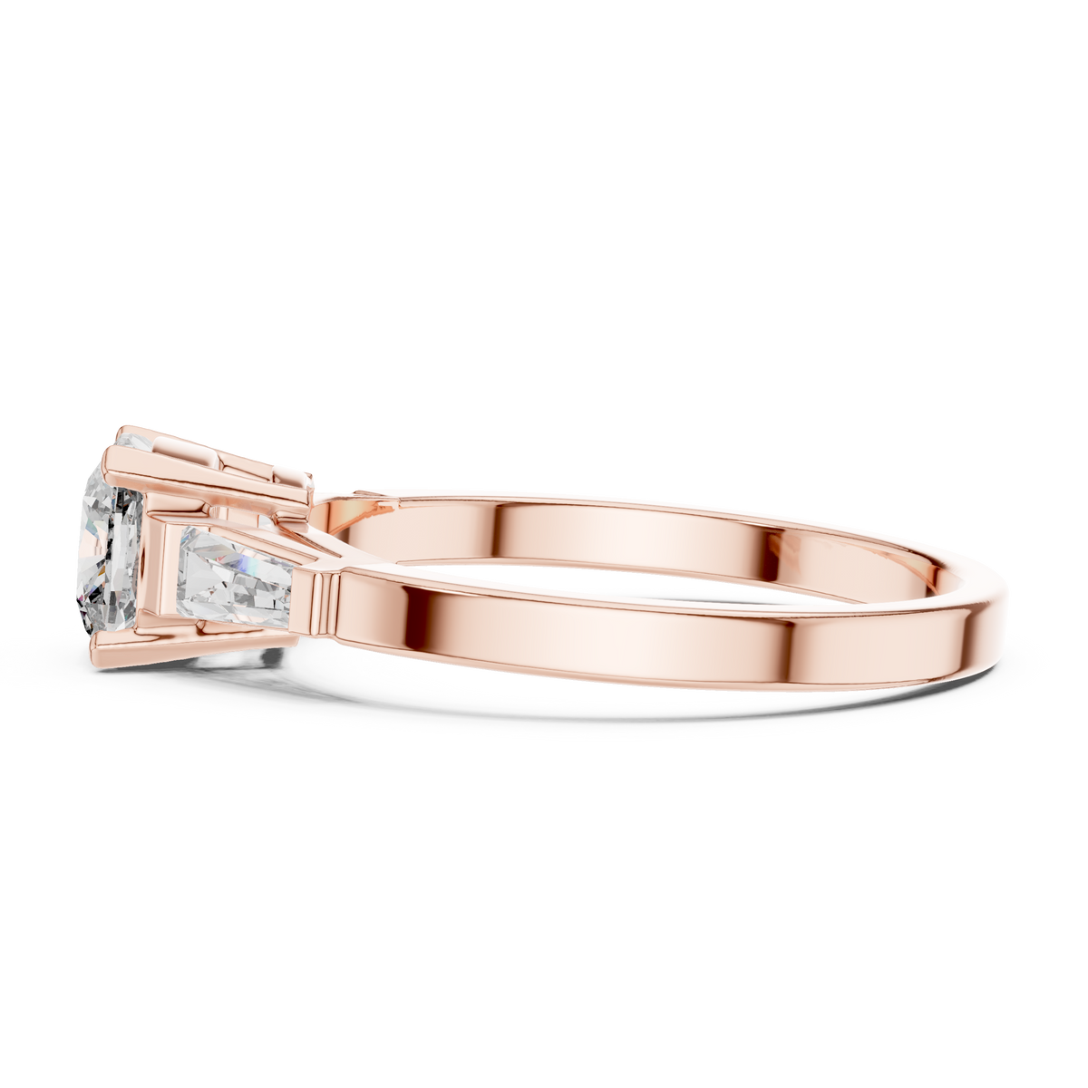 Tapered Baguette Trinity Ring