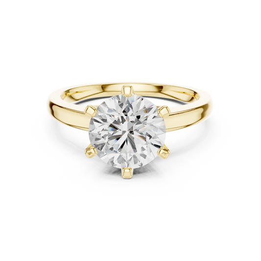 Rose Classic Solitaire Ring