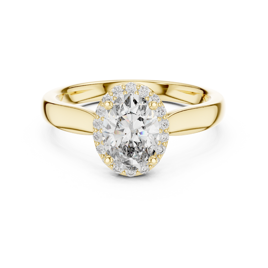 Oval Halo Elegance Ring