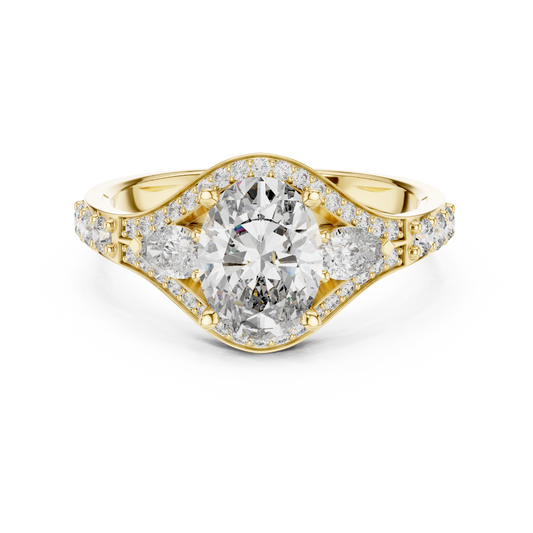 Oval Marquise Harmony Ring