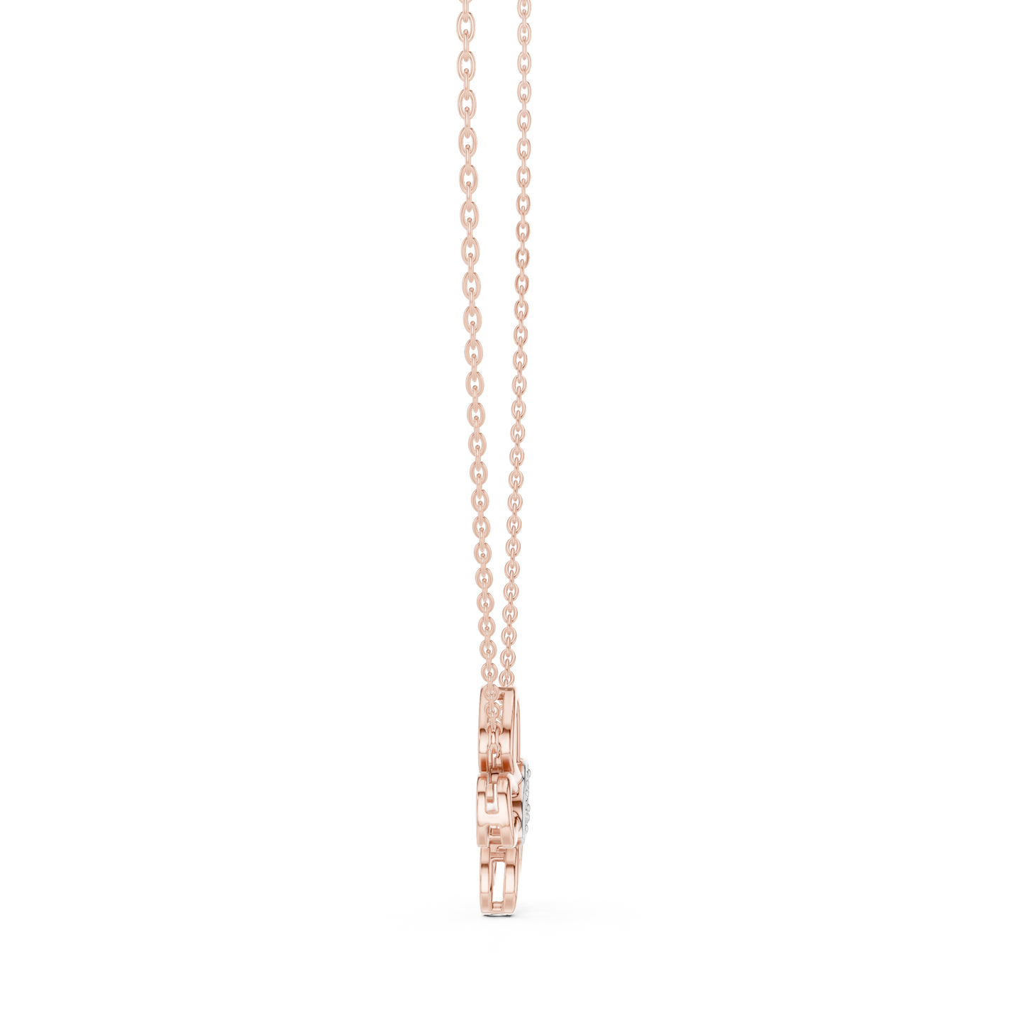 Diamond Butterfly Pendant Necklace