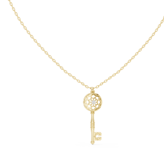 Vintage Key Pendant Necklace