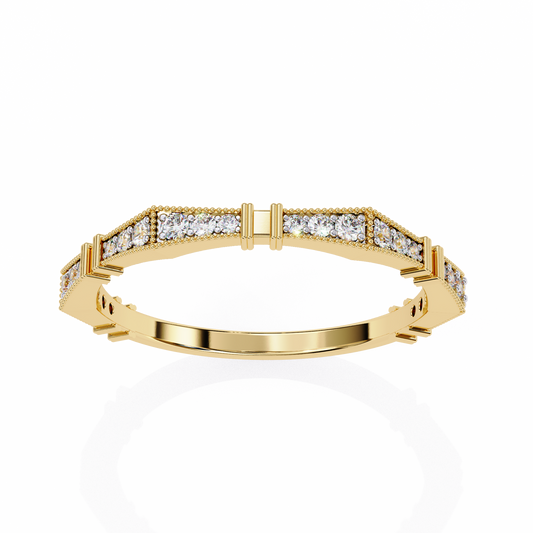Art Deco Diamond Band Ring