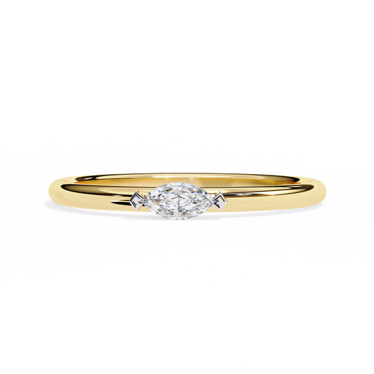 Marquise Solitaire Diamond Ring