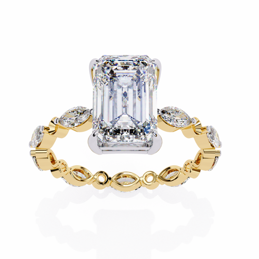 Emerald Cut Diamond Engagement Ring