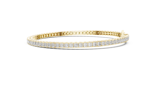 The Princess Cut Diamond Tennis Bracelet