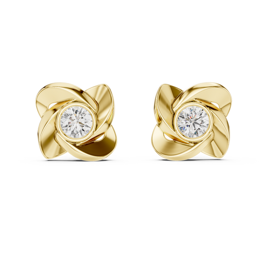 Emerald-Cut Diamond Art Deco Halo Studs