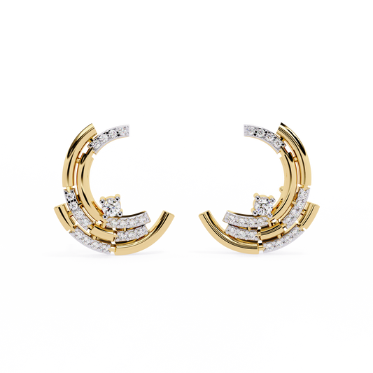 Celestial Arc Diamond Earrings