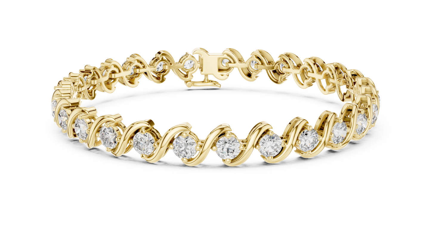 The Classic S-Link Diamond Tennis Bracelet