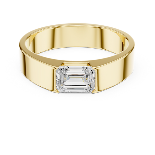 Men’s Emerald Cut Diamond Band Ring