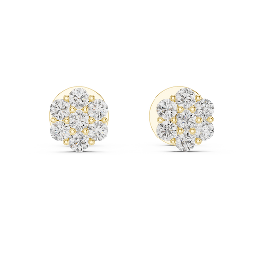 Diamond Flutter Butterfly Stud Earrings