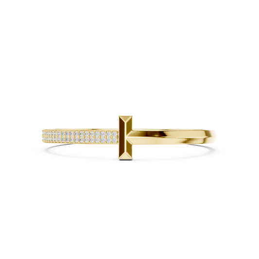 Radiant Horizon Bangle Diamond Accents