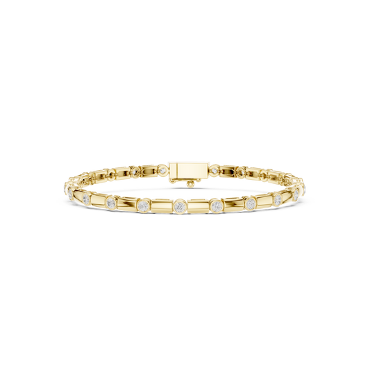 Diamond Dots Link Bracelet