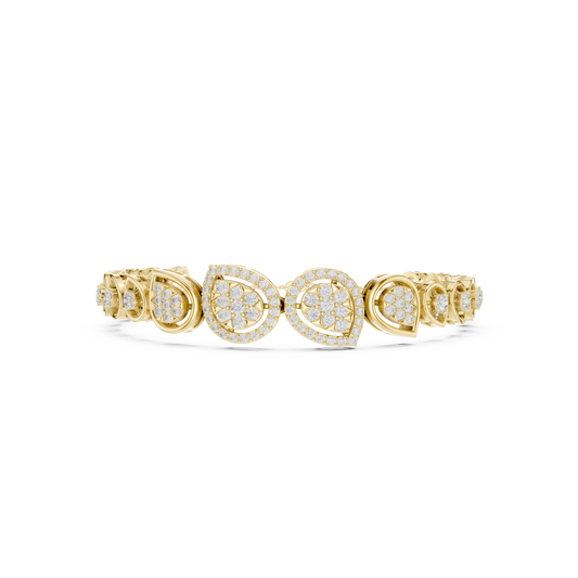 Luxury Diamond Teardrop Bracelet for Women