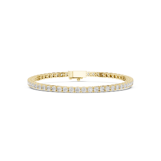 The Minimalist Round Diamond Tennis Bracelet