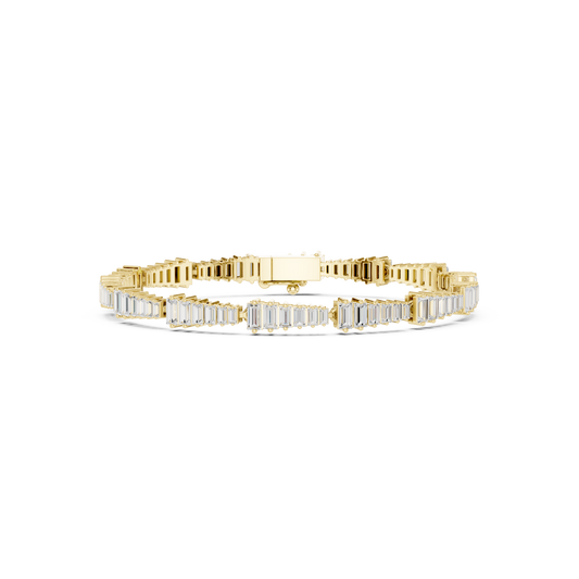 The Stepped Baguette Diamond Statement Bracelet