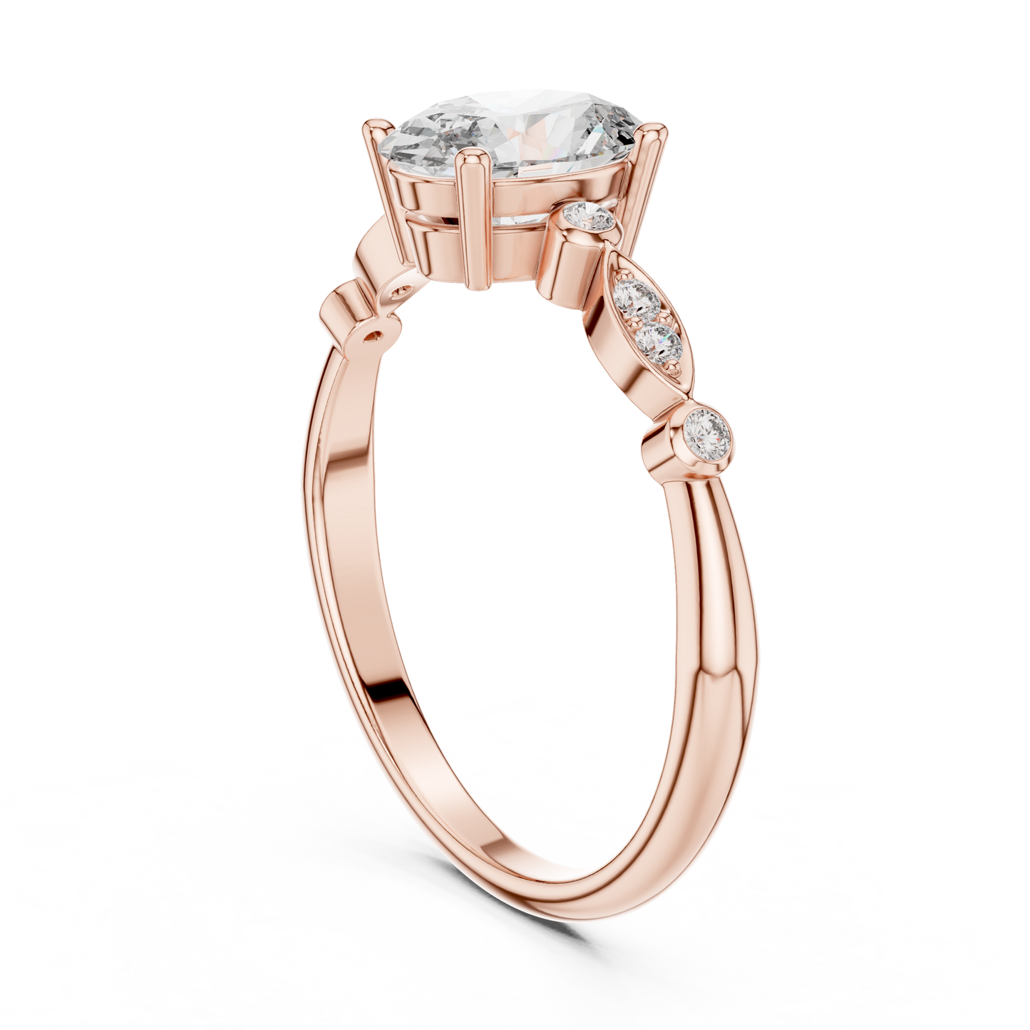 Marquise Bloom Oval Ring