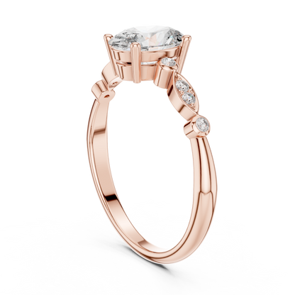 Marquise Bloom Oval Ring
