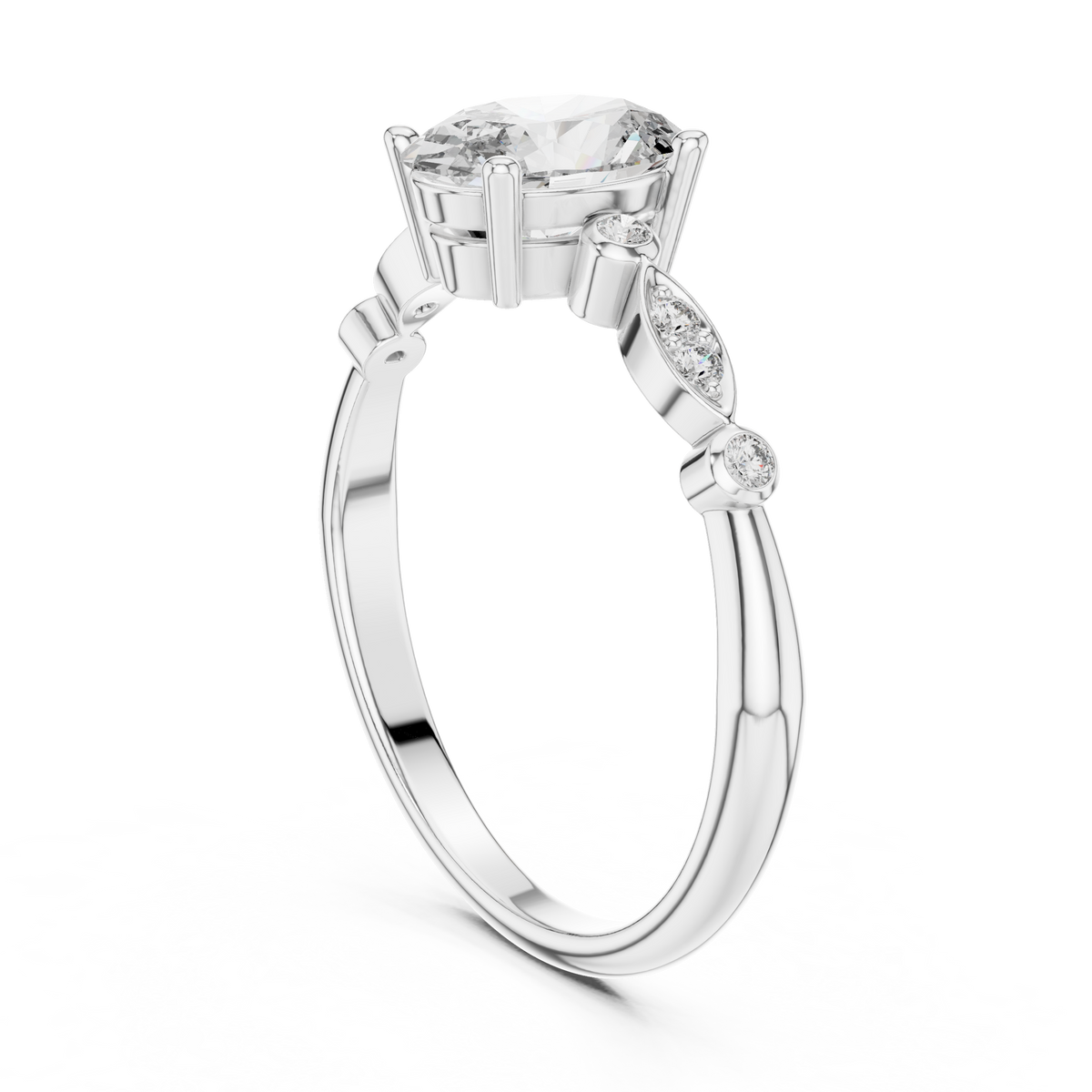 Marquise Bloom Oval Ring