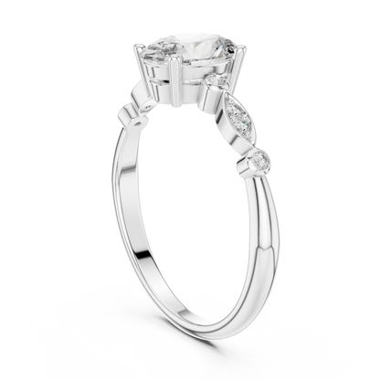 Marquise Bloom Oval Ring