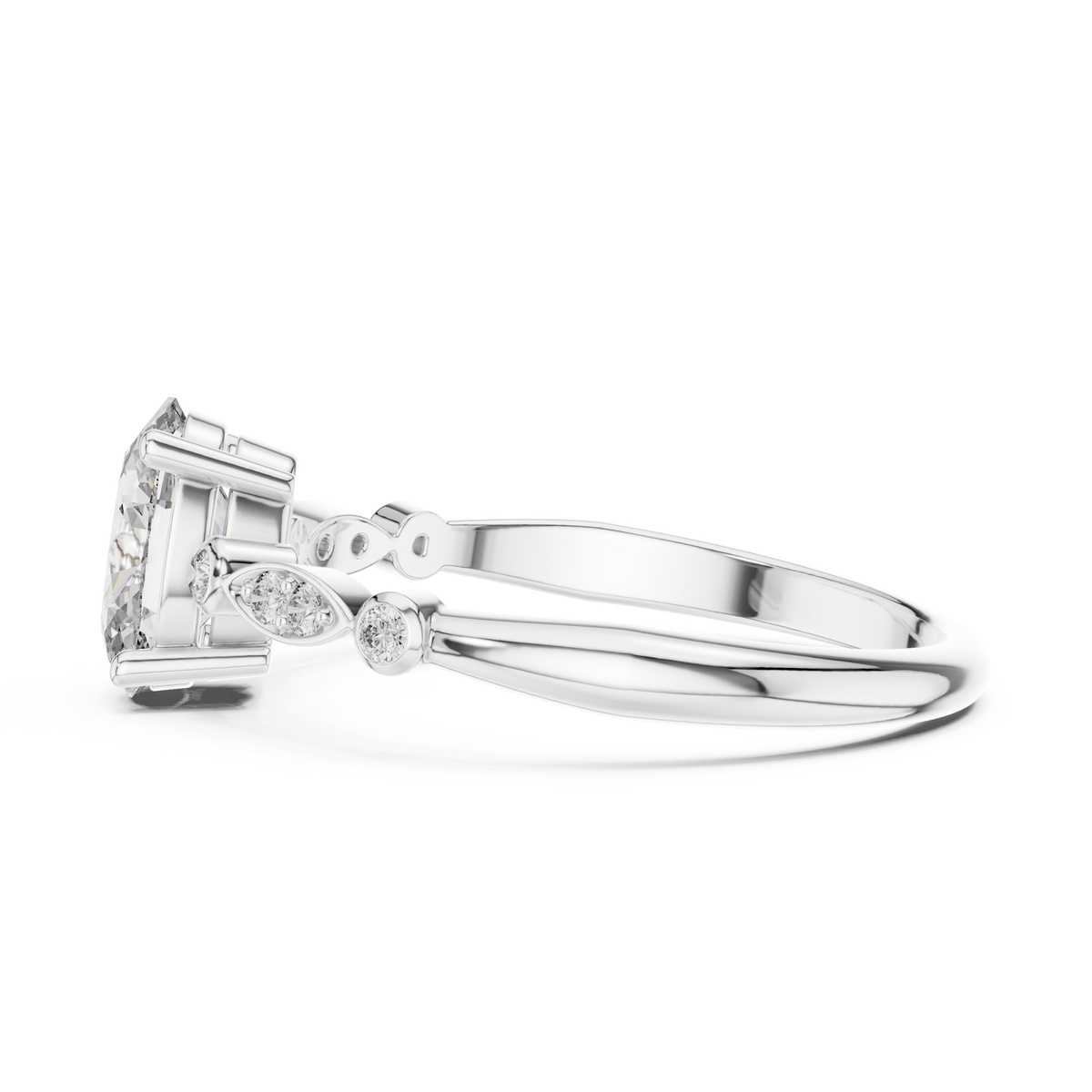 Marquise Bloom Oval Ring