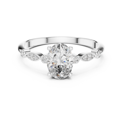 Marquise Bloom Oval Ring