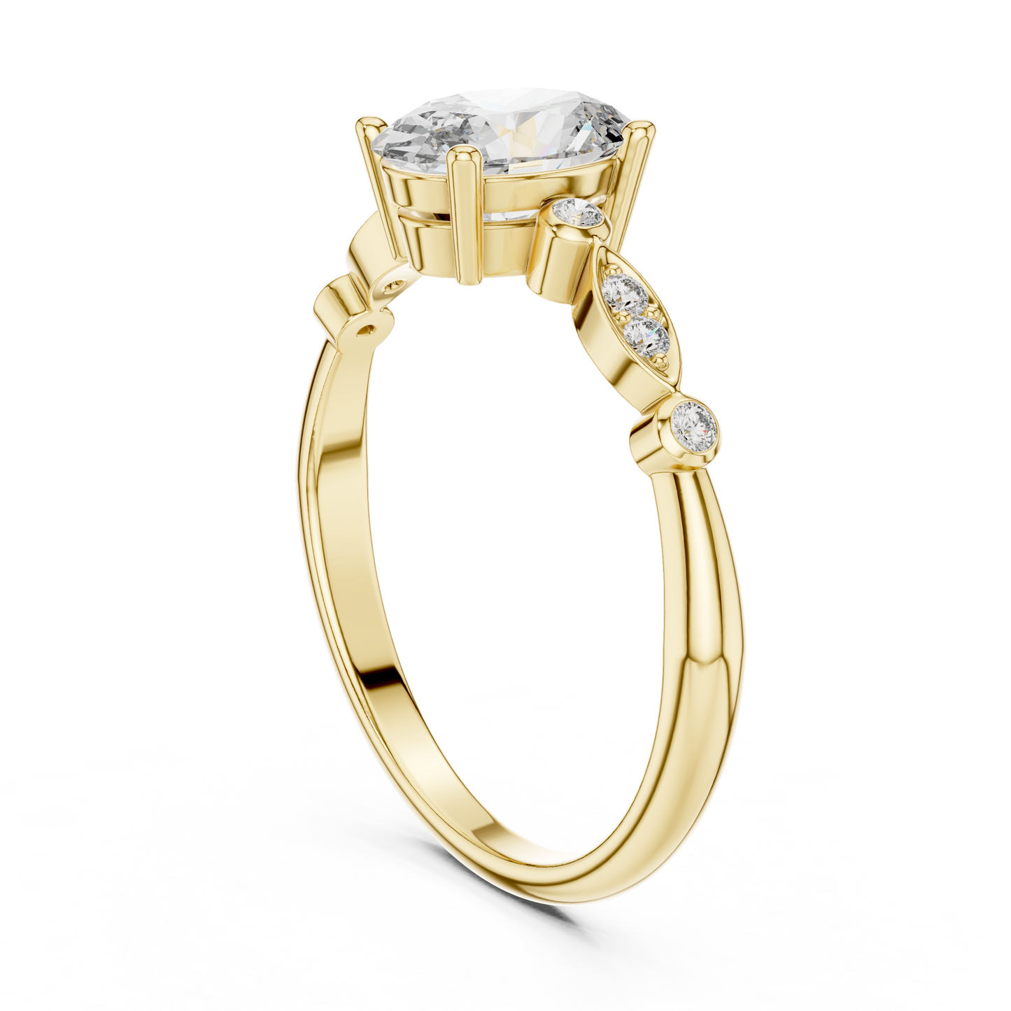 Marquise Bloom Oval Ring