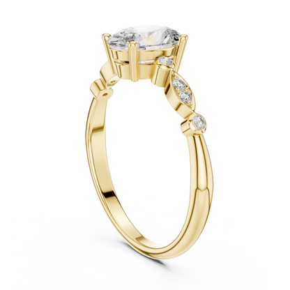 Marquise Bloom Oval Ring
