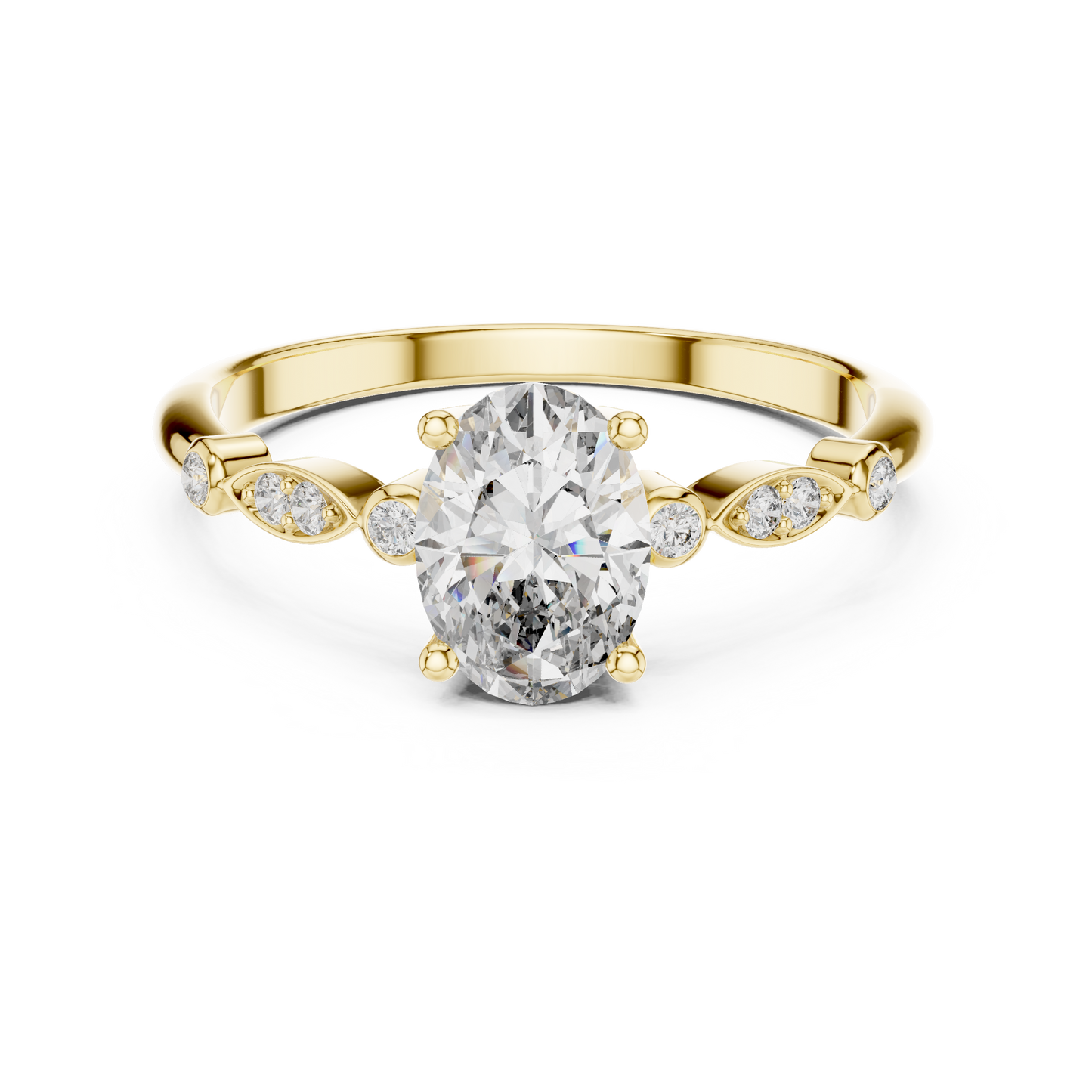 Marquise Bloom Oval Ring