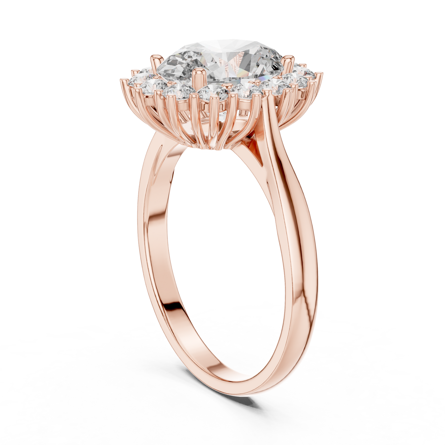 Royal Oval Halo Ring