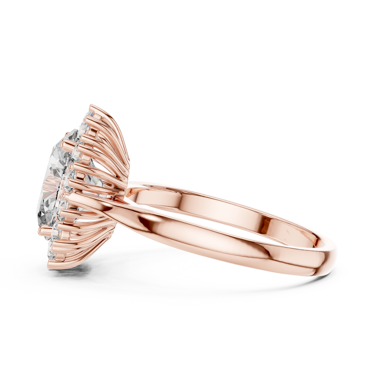 Royal Oval Halo Ring