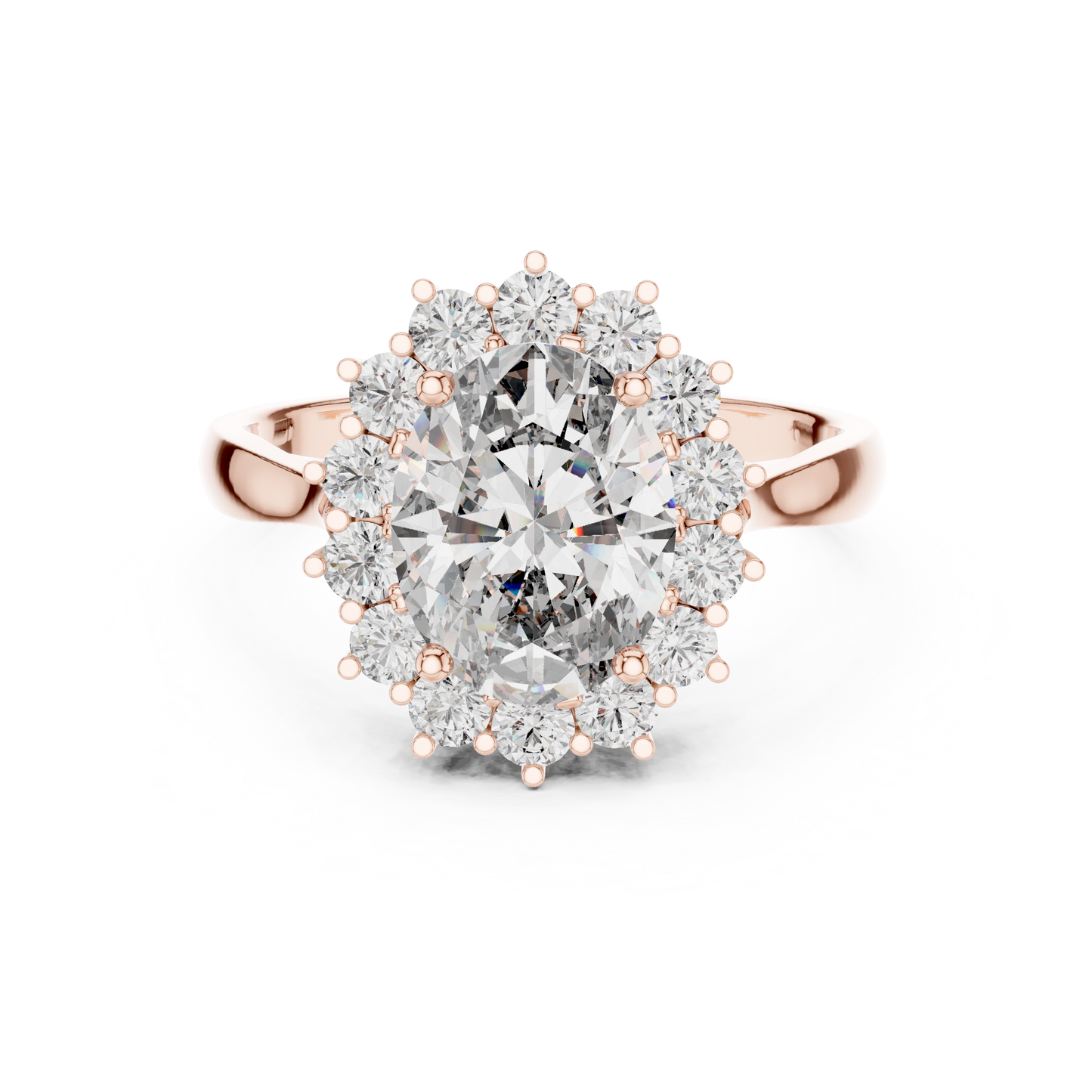 Royal Oval Halo Ring