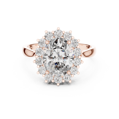 Royal Oval Halo Ring