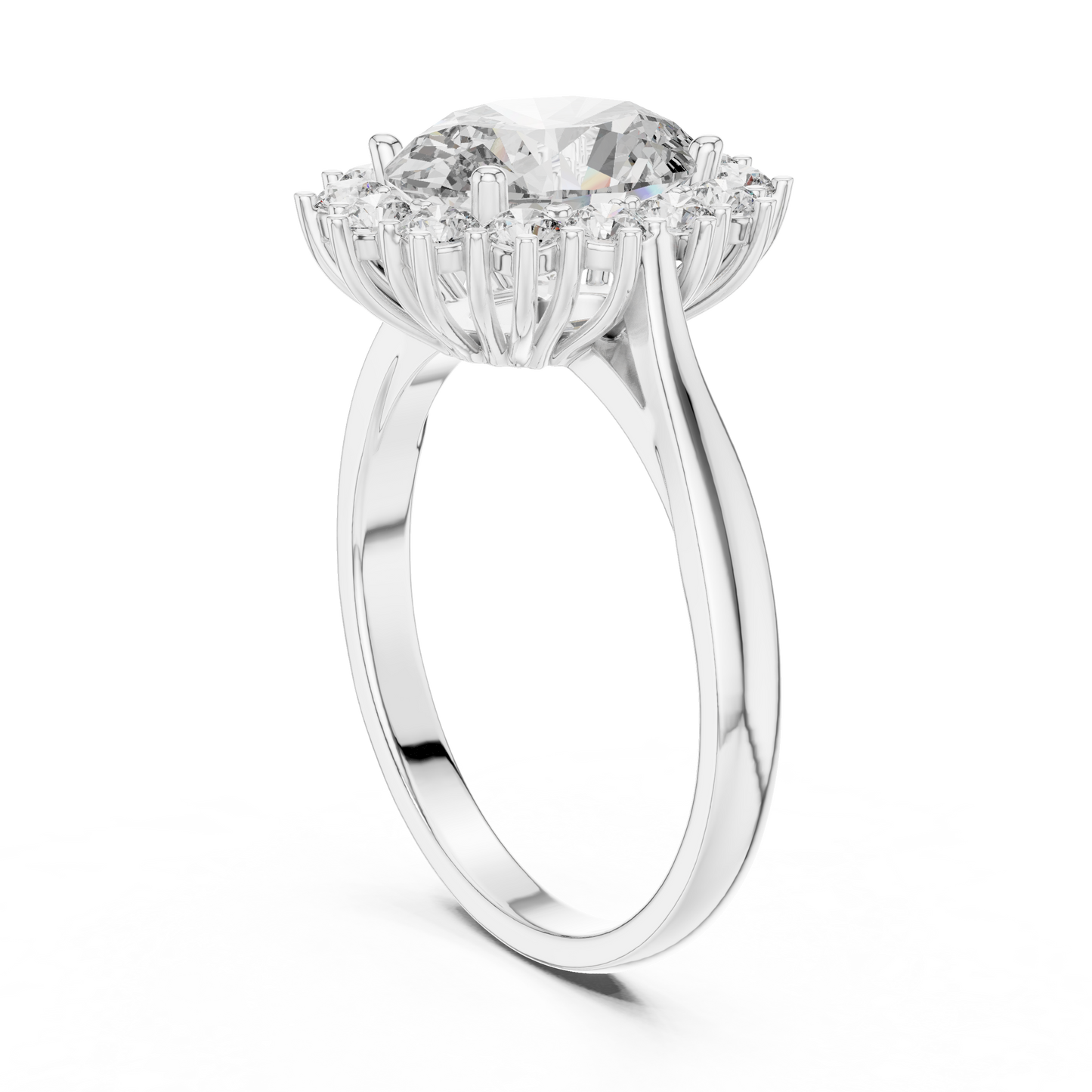 Royal Oval Halo Ring