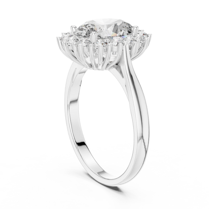 Royal Oval Halo Ring