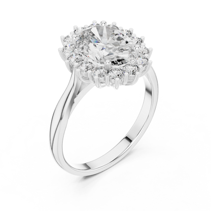 Royal Oval Halo Ring