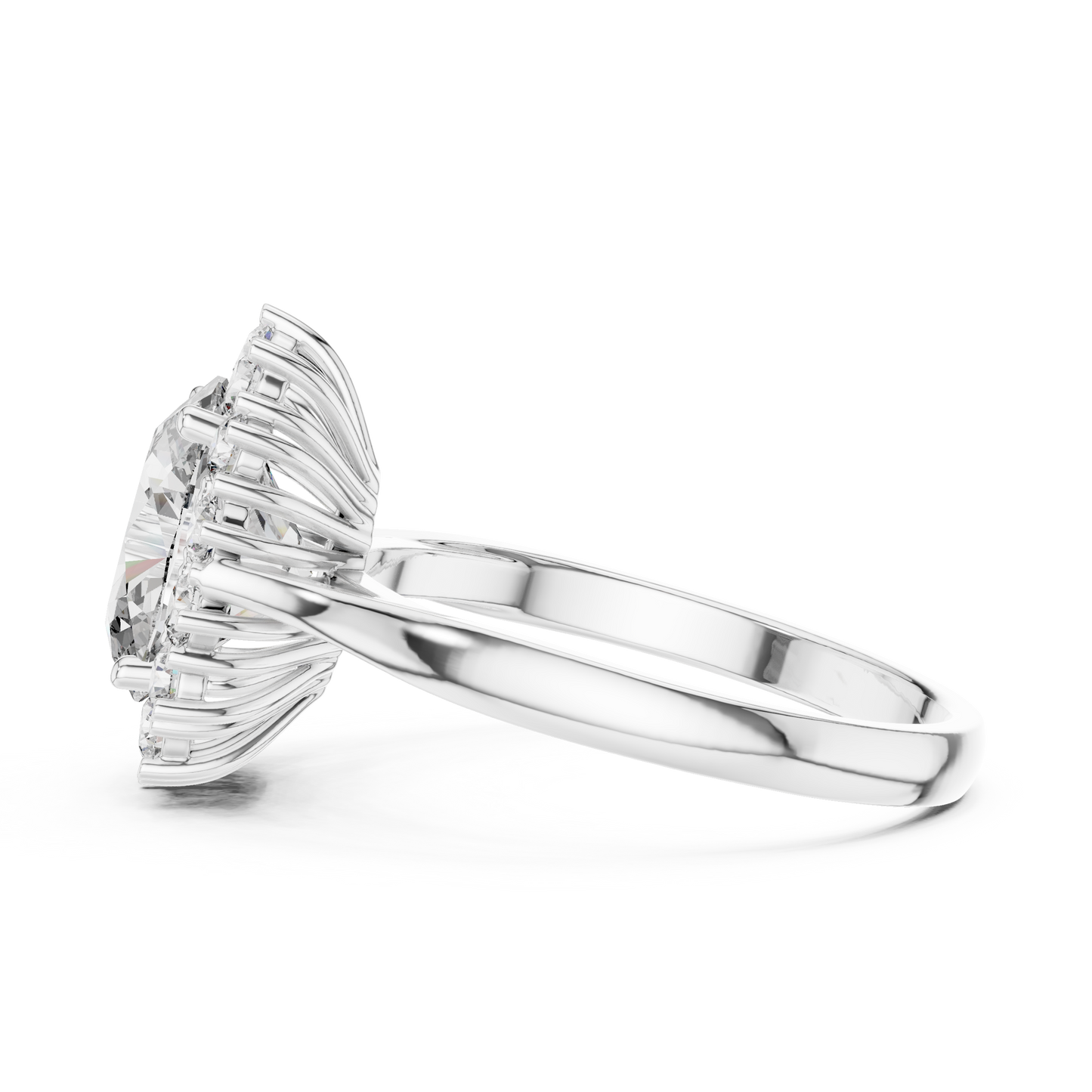 Royal Oval Halo Ring