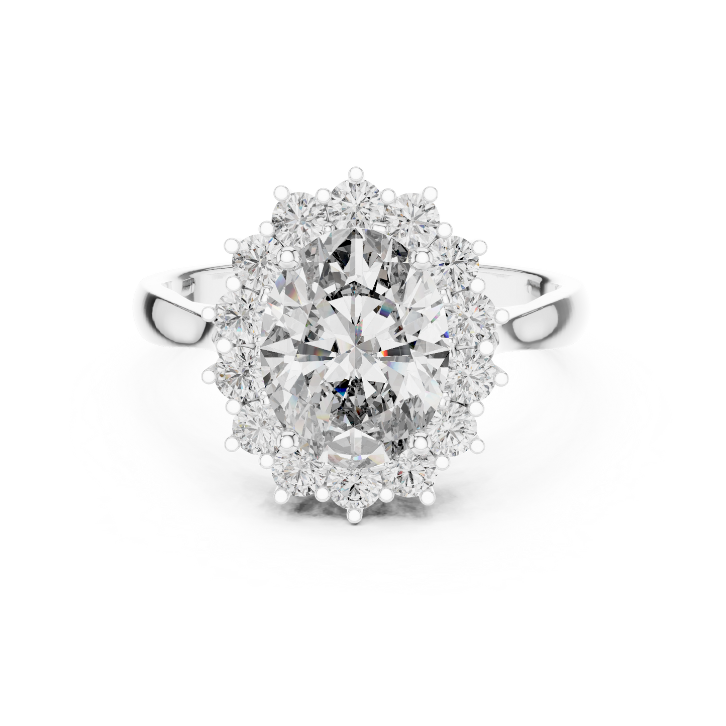 Royal Oval Halo Ring