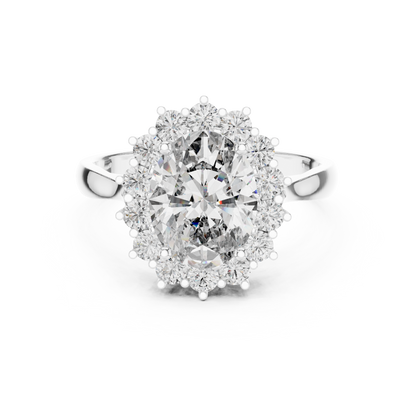 Royal Oval Halo Ring