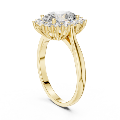 Royal Oval Halo Ring