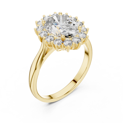 Royal Oval Halo Ring