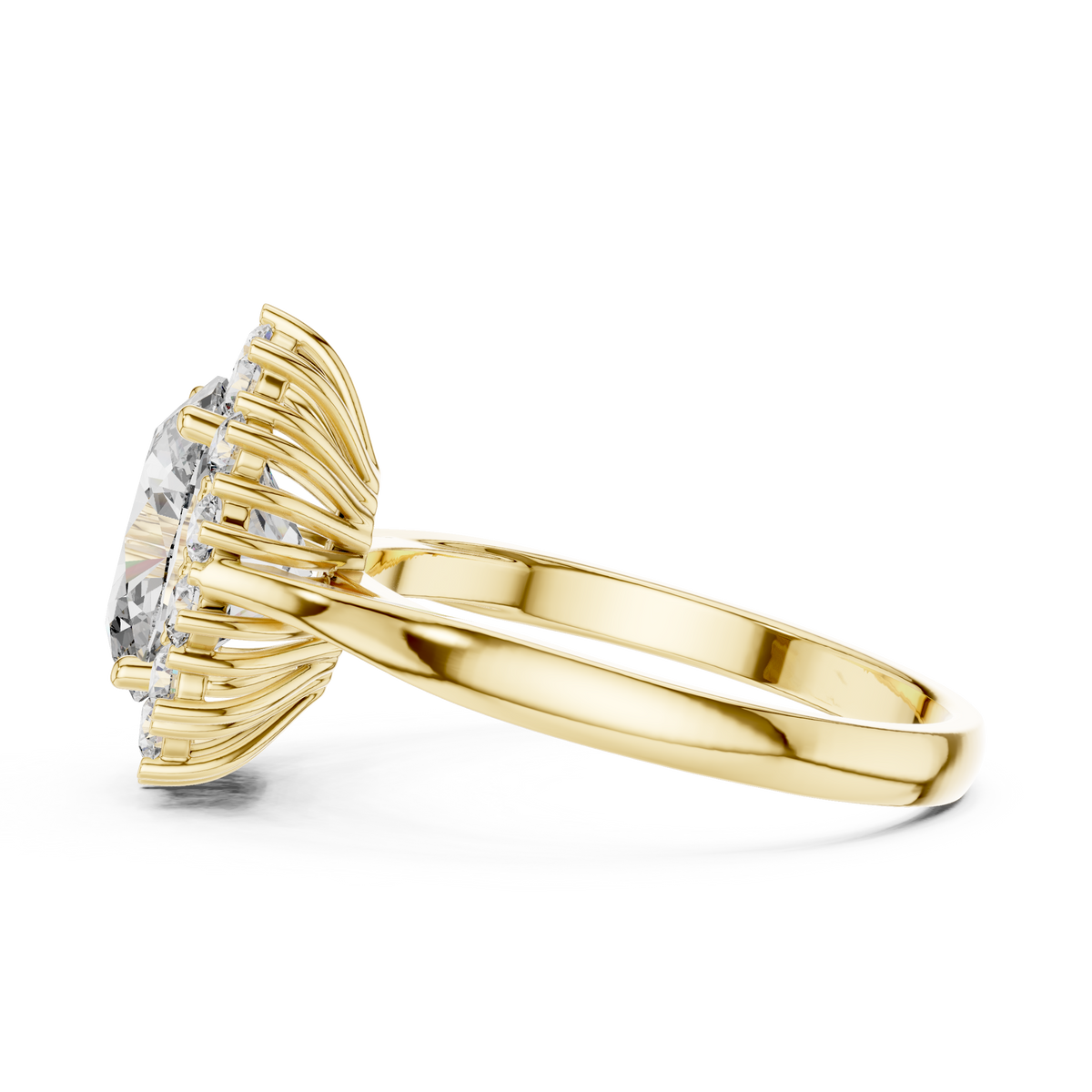 Royal Oval Halo Ring