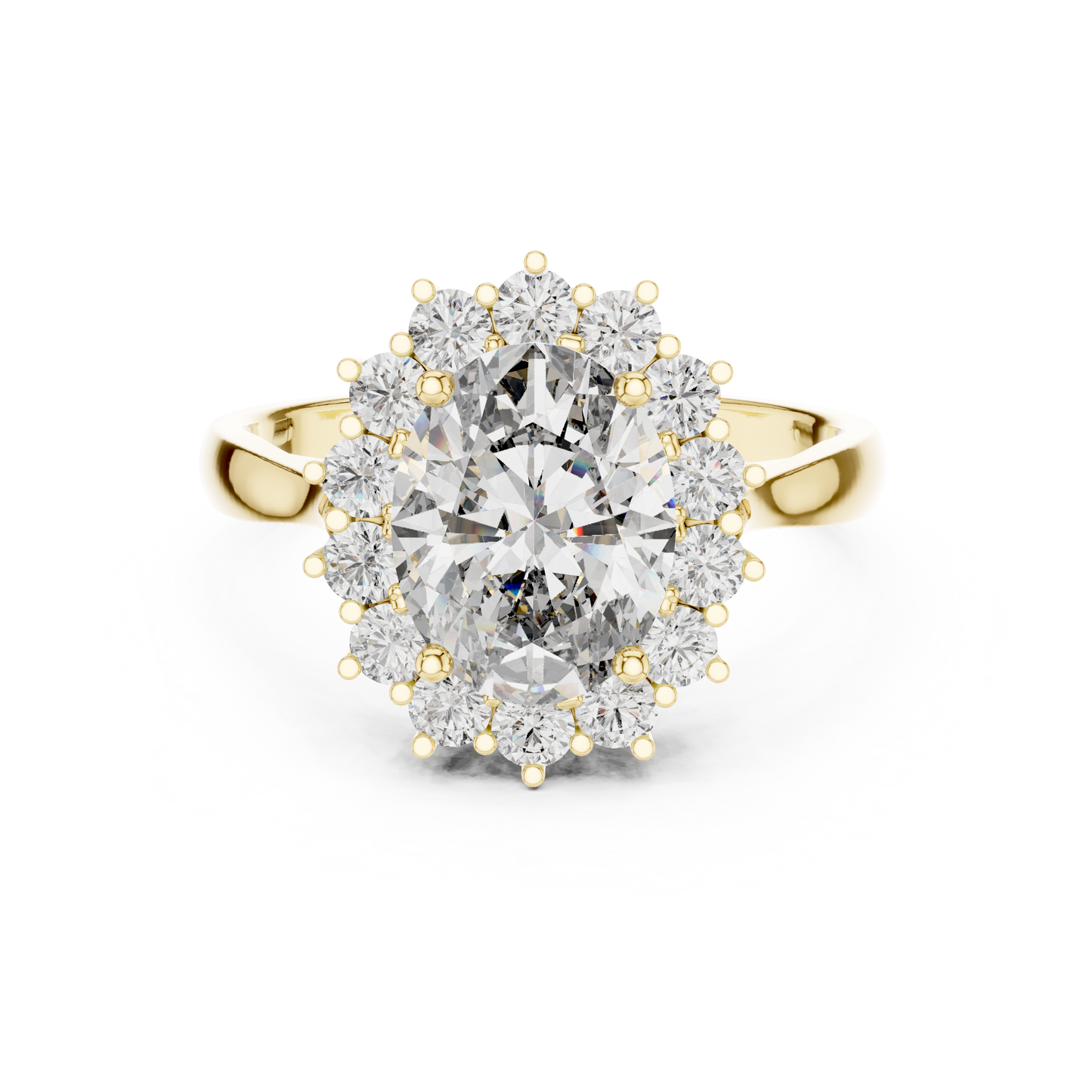 Royal Oval Halo Ring