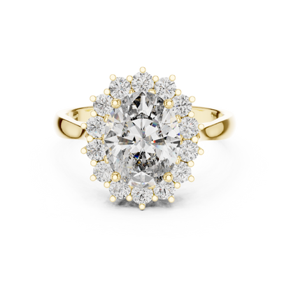 Royal Oval Halo Ring