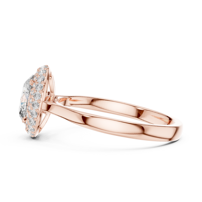 Imperial Double Halo Oval Ring