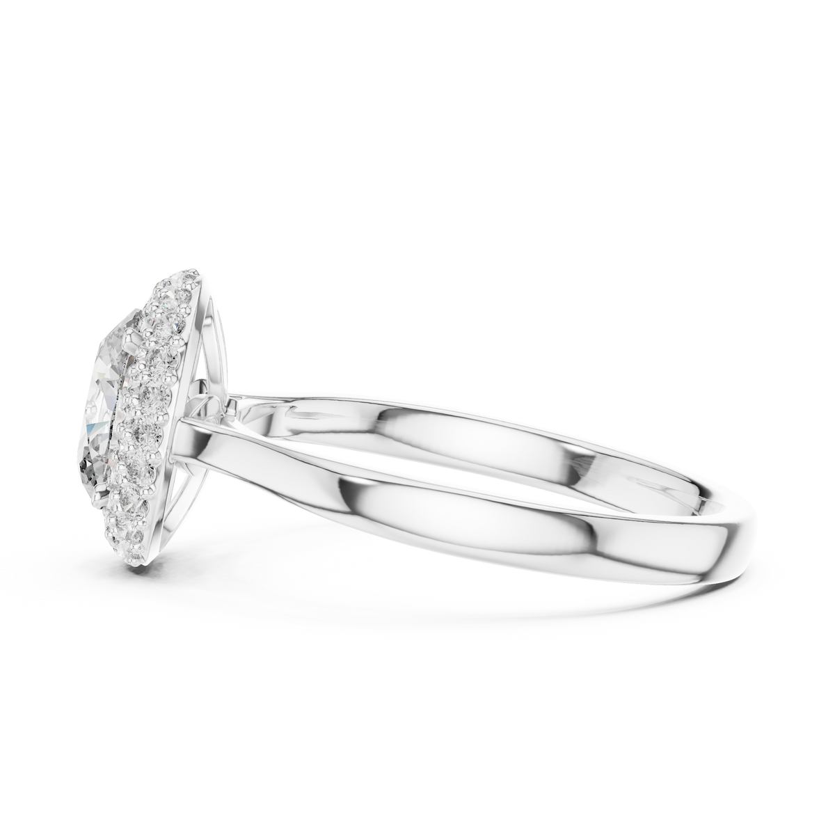 Imperial Double Halo Oval Ring