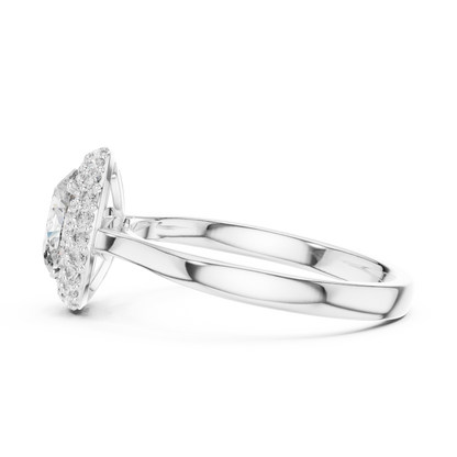 Imperial Double Halo Oval Ring