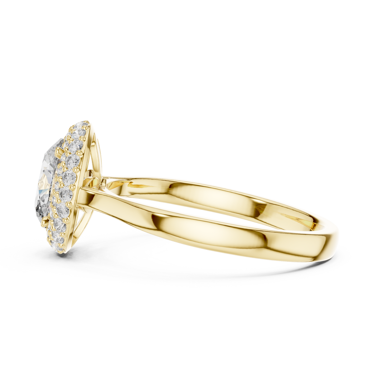 Imperial Double Halo Oval Ring