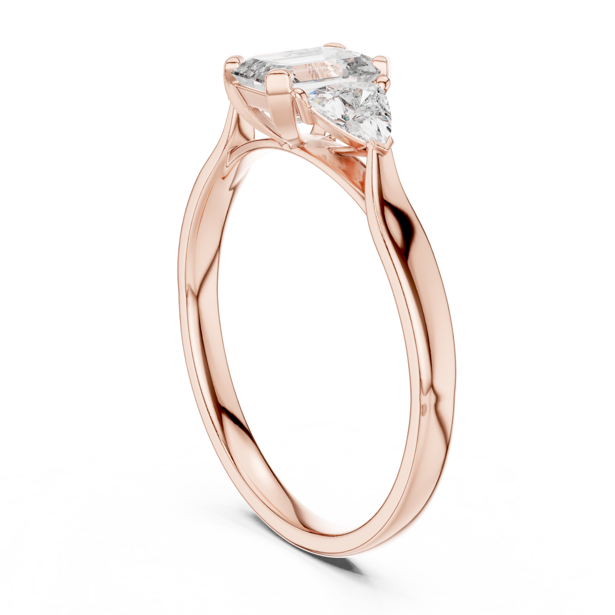 Trinity Emerald Elegance Ring